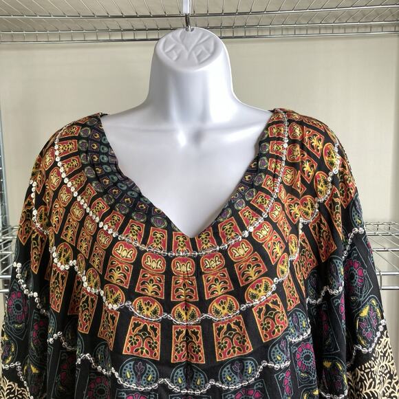 Style Park 1 Bali Women's Handmade‎ Boho Kaftan Dress One Size Flowy Hippie Chic - Picture 7 of 11